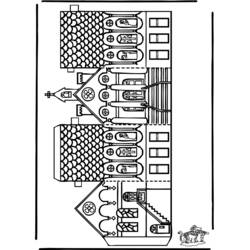 Coloring page: Church (Buildings and Architecture) #64294 - Free Printable Coloring Pages
