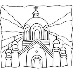 Coloring page: Church (Buildings and Architecture) #64333 - Printable coloring pages