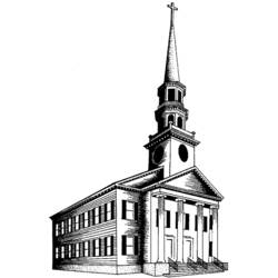 Coloring page: Church (Buildings and Architecture) #64341 - Free Printable Coloring Pages