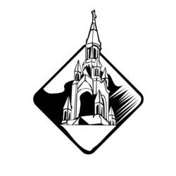 Coloring page: Church (Buildings and Architecture) #64369 - Free Printable Coloring Pages