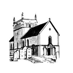 Coloring page: Church (Buildings and Architecture) #64372 - Free Printable Coloring Pages