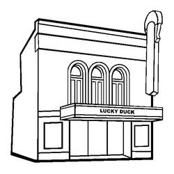 Cinema (Buildings and Architecture) coloring page #188684 to print and color