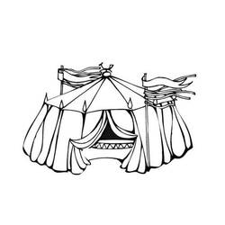 Circus Tent (Buildings and Architecture) coloring page #219457 to print and color