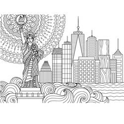 City (Buildings and Architecture) coloring page #200594 to print and color