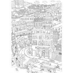 City (Buildings and Architecture) coloring page #200597 to print and color