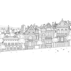 City (Buildings and Architecture) coloring page #200598 to print and color
