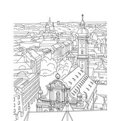 City (Buildings and Architecture) coloring page #200600 to print and color