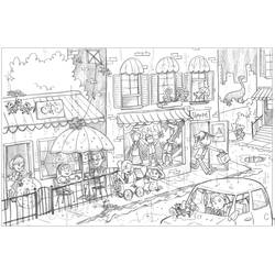 City (Buildings and Architecture) coloring page #200604 to print and color