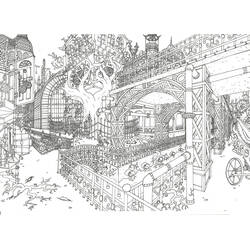 City (Buildings and Architecture) coloring page #200605 to print and color