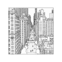 City (Buildings and Architecture) coloring page #200606 to print and color