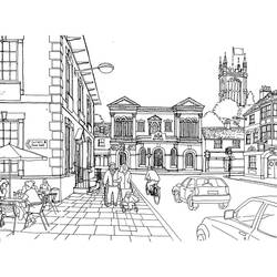 City (Buildings and Architecture) coloring page #200607 to print and color