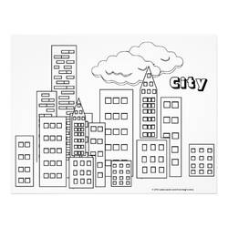 Coloring page: City (Buildings and Architecture) #64915 - Printable coloring pages