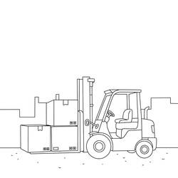 Coloring page: Construction site (Buildings and Architecture) #220882 - Free Printable Coloring Pages