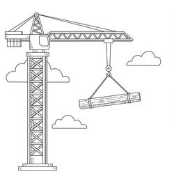 Coloring page: Construction site (Buildings and Architecture) #220883 - Free Printable Coloring Pages