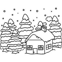 Cottage (Buildings and Architecture) coloring page #212650 to print and color
