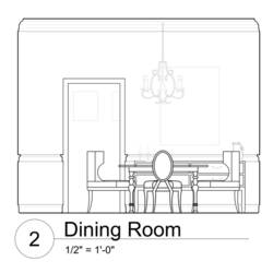 Coloring page: Dinning room (Buildings and Architecture) #66293 - Printable coloring pages