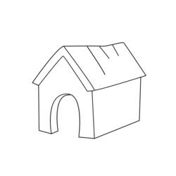 Coloring page: Dog kennel (Buildings and Architecture) #62338 - Printable coloring pages