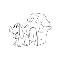 Coloring page: Dog kennel (Buildings and Architecture) #62344 - Printable coloring pages