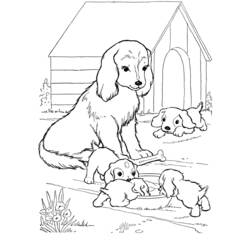 Coloring page: Dog kennel (Buildings and Architecture) #62367 - Printable coloring pages