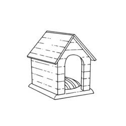 Coloring page: Dog kennel (Buildings and Architecture) #62396 - Printable coloring pages