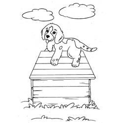 Coloring page: Dog kennel (Buildings and Architecture) #62424 - Printable coloring pages