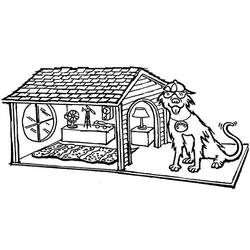 Coloring page: Dog kennel (Buildings and Architecture) #62430 - Printable coloring pages