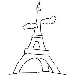 Eiffel Tower (Buildings and Architecture) coloring page #178841 to print and color