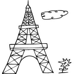 Eiffel Tower (Buildings and Architecture) coloring page #178843 to print and color