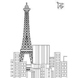 Eiffel Tower (Buildings and Architecture) coloring page #178844 to print and color