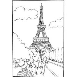 Eiffel Tower (Buildings and Architecture) coloring page #178846 to print and color