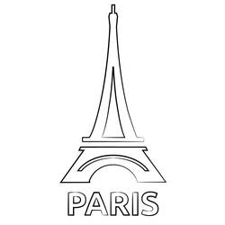 Eiffel Tower (Buildings and Architecture) coloring page #178849 to print and color