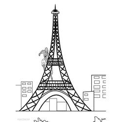 Eiffel Tower (Buildings and Architecture) coloring page #178850 to print and color