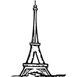 Eiffel Tower (Buildings and Architecture) coloring page #178856 to print and color
