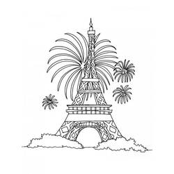 Eiffel Tower (Buildings and Architecture) coloring page #178858 to print and color