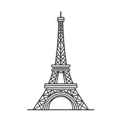 Eiffel Tower (Buildings and Architecture) coloring page #219103 to print and color