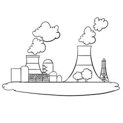 Factory (Buildings and Architecture) coloring page #185544 to print and color