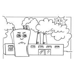 Factory (Buildings and Architecture) coloring page #185552 to print and color