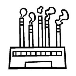Factory (Buildings and Architecture) coloring page #185554 to print and color