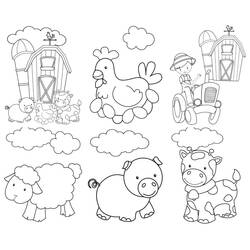 Farm (Buildings and Architecture) coloring page #183672 to print and color