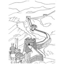 Great Wall of China (Buildings and Architecture) coloring page #190408 to print and color