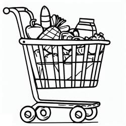 Grocery Store (Buildings and Architecture) coloring page #192101 to print and color