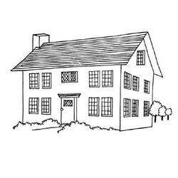 Coloring page: House (Buildings and Architecture) #64632 - Free Printable Coloring Pages