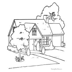 Coloring page: House (Buildings and Architecture) #64633 - Free Printable Coloring Pages