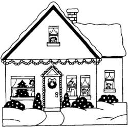 Coloring page: House (Buildings and Architecture) #64637 - Free Printable Coloring Pages