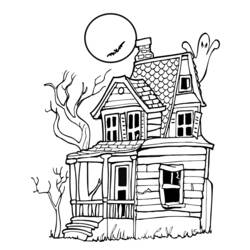 Coloring page: House (Buildings and Architecture) #64643 - Free Printable Coloring Pages