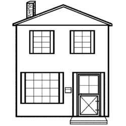 Coloring page: House (Buildings and Architecture) #64649 - Free Printable Coloring Pages