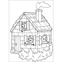 Coloring page: House (Buildings and Architecture) #64660 - Free Printable Coloring Pages
