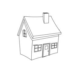 Coloring page: House (Buildings and Architecture) #64662 - Free Printable Coloring Pages