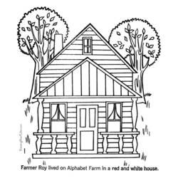 Coloring page: House (Buildings and Architecture) #64668 - Free Printable Coloring Pages