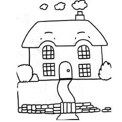 Coloring page: House (Buildings and Architecture) #64699 - Free Printable Coloring Pages